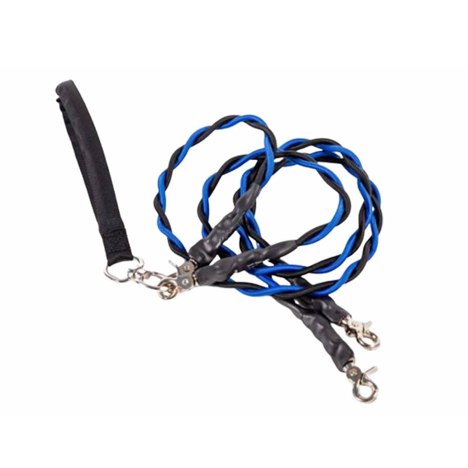 

Поводок для домашней собаки, регулируемая длина, для выгула и тренировки One Size синий