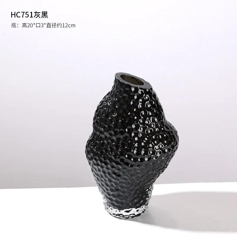 

High End Irregular Conch Belly Handmade Glass Vase Home Decor Hydroponic Vase Living Room Decorative Vase Ornaments