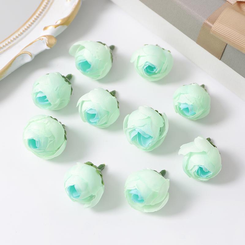 10/20Pcs Rose Artificial Flowers Heads 3CM Fake Flowers for Home Decor Wedding Marriage Decoration DIY Craft Garland Accessories