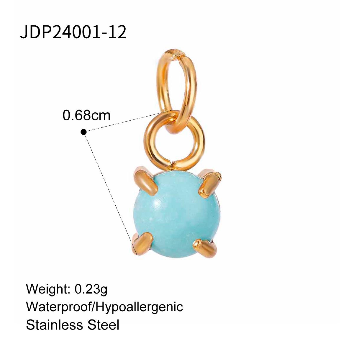 

Elegant Gold December Birthstone Pendant Charm Fashion Jewelry Accessories for Women