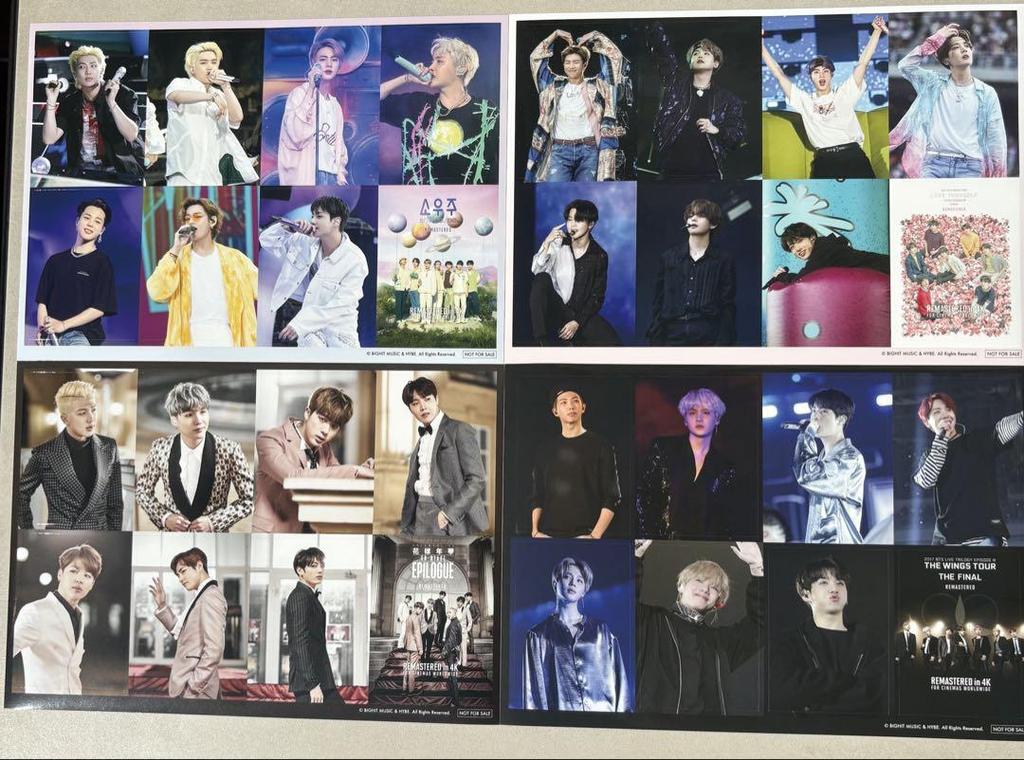 [USED] BTS Movie Advance Ticket Bonus Stickers - All Types