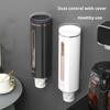 Nail - Free Paper Cup Dispenser Holder Automatic Disposable Cup Storage Rack Wall Mounted Cup Holder Organizer Cups Stand