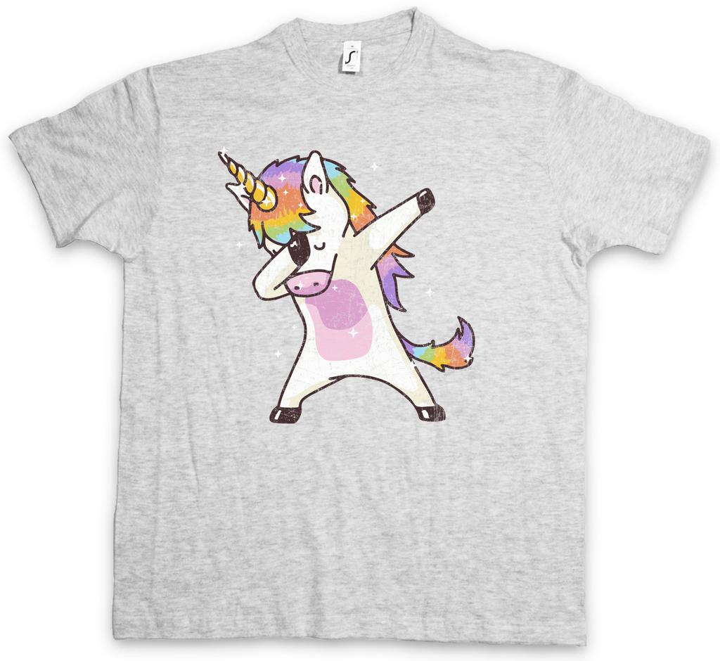 UNICORN DAB I T-SHIRT Dance DJ MC Disco Club Clubbing Party Hard Thug Rainbow