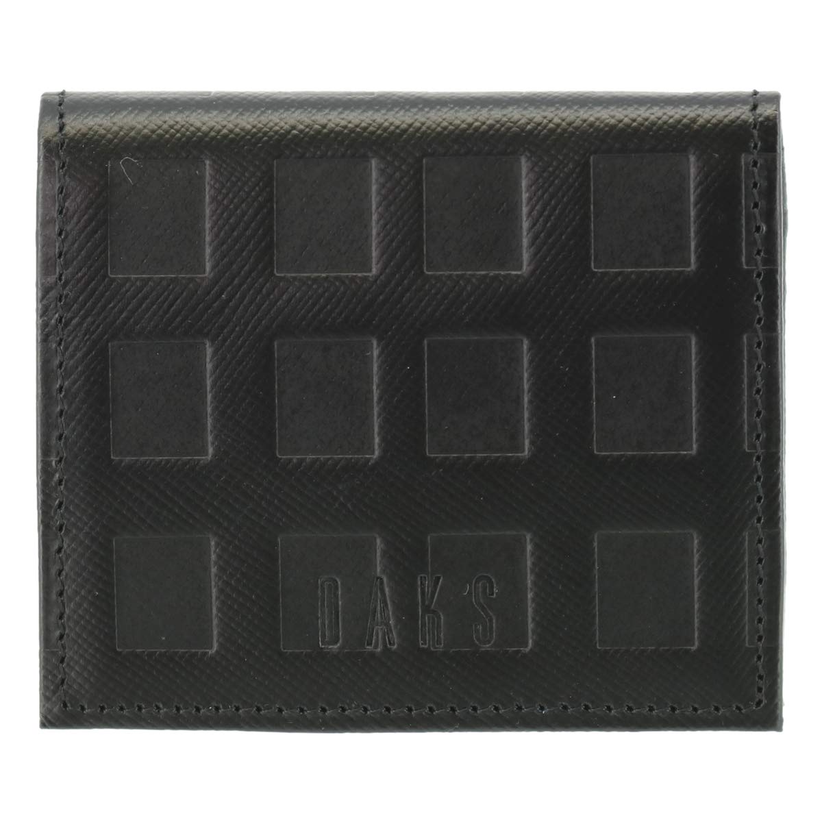 

Coin Purse Coin Case Checkered Embossed DP25560 Genuine Leather Black [Dax] Men s [01] чорний