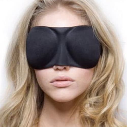3D Eye Mask, Black