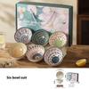 Exquisite Figure Porcelain Bowl Set Dessert Salad Snack Bowl Kitchen Noodle Bowl Tableware Gift Box Microwave Safe Festival Gift
