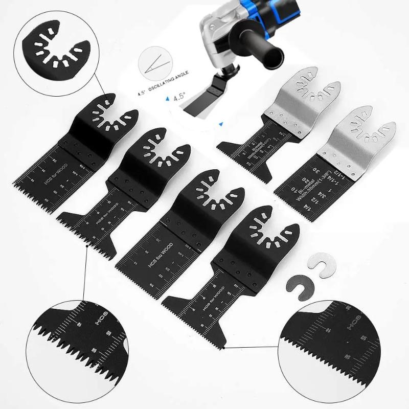 Schnellwechsel-Multitool-Zubehör Universell Dünnes Metall Holzschneiden Multifunktionale Schneidklingen Holz- und Metallschneiden