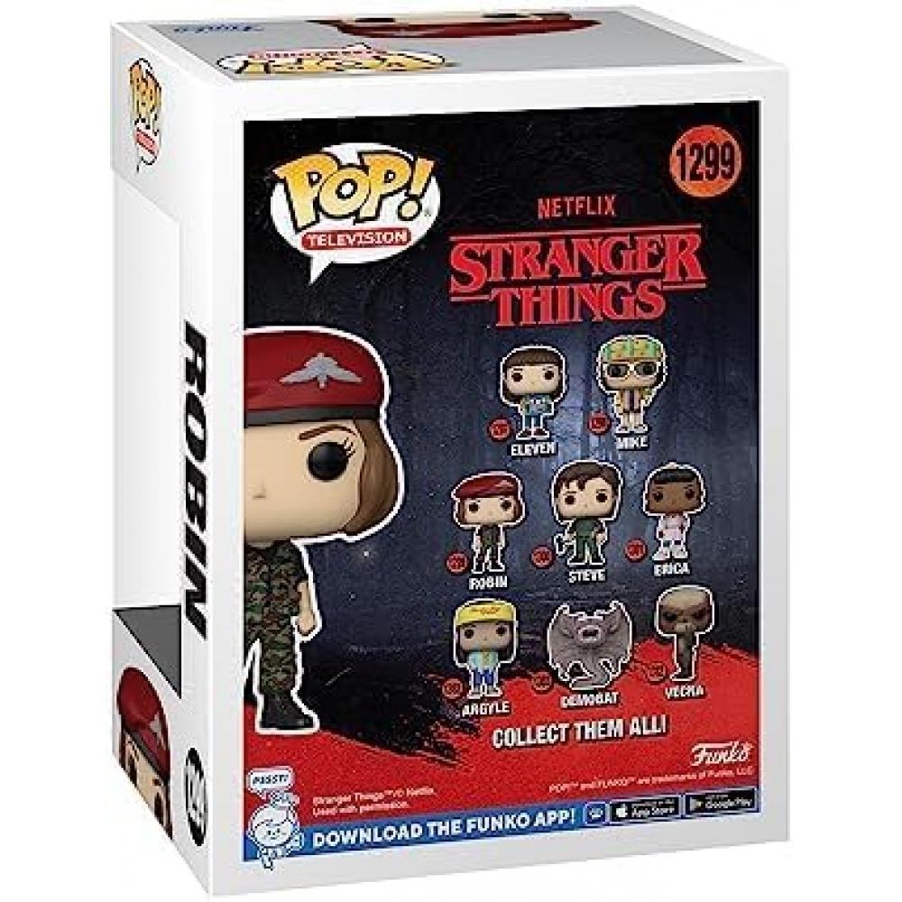 Pop StrAnger Things   Funko Vinyl Figure  Hunter Robin Buckley [seAson 4] With A