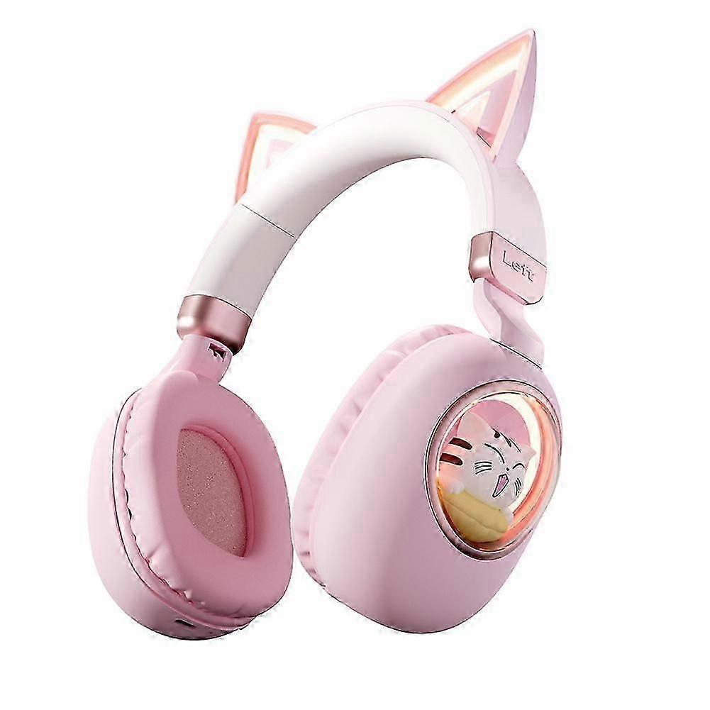 Kids Headphones Cat Ear - Bluetooth 5.3 Over-Ear Noise Cancelling Headphones