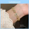 Vintage Geometric Zircon Pearl Bracelet With Luxurious French Court Style For Women