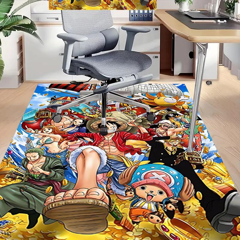 1pc One Piece Adventure Carpet for Playroom Bedroom Living Room Sofa Home Decor,kids Game Area Rug Non-slip Floor Mat Y72362