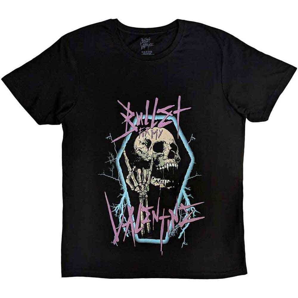 

Bullet For My Valentine T-Shirt Thrash Skull Rock Band Official New Black 4XL