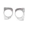 2pcs New ABS Chrome Car Accessories Plated Front Fog Lamp Cover Trim Paste Style For Toyota Hiace Commuter 2014 2015 2016 2017