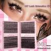 Natural Look 3D Faux Mink Lash 3D Volume DIY Lash Extension Kit False Eyelashes  Makeup Enhancement
