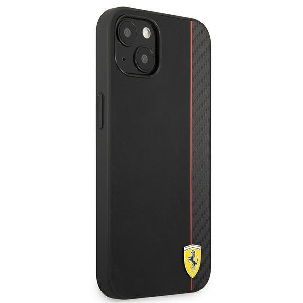 Ferrari Fesaxhcp13Sbk Iphone 13 Mini 5,4 Czarny/Black Hardcase On Track Carbon Stripe