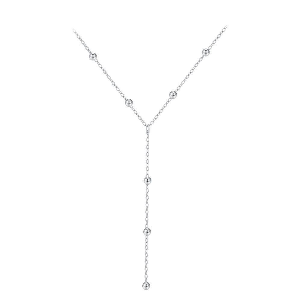 Tassel Necklace for Women, Japanese and Korean Light Luxury Temperament, Simple and Cold Style, and Then Run Collarbone Chain