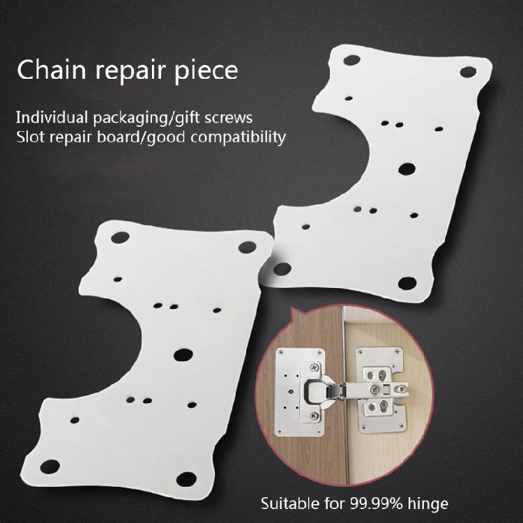 4Pack Stainless Steel Hinge Repair Plate Furniture Door Hinge Repair Accessories