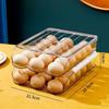 Transparent Automatic Rolling Egg Box Refrigerator Egg Dispenser Egg Rack Holder Basket Container Storage Organizer For Kitchen