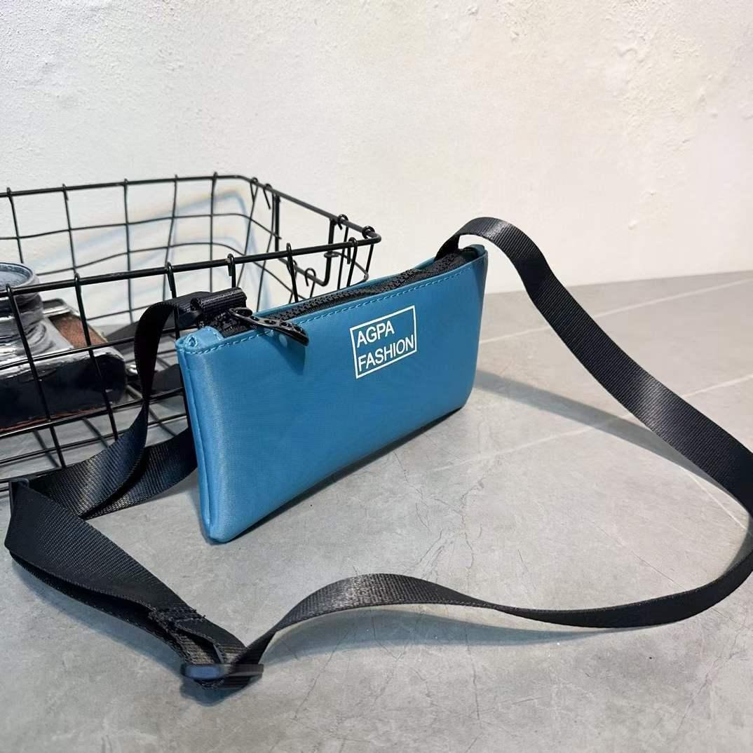 

Новая сумка для мобильного телефона, маленькая сумка через плечо, нейлоновая напечатанная мини-сумка, сумка через плечо, универсальная летняя сумка, женская модная маленькая сумка светло-синий