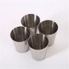 4PcsSet 30ML Stainless Steel Polished Wine Drinking Shot Glasses Cup with Leatherette Cover Case Bag Barware for Home Kitchen Bar