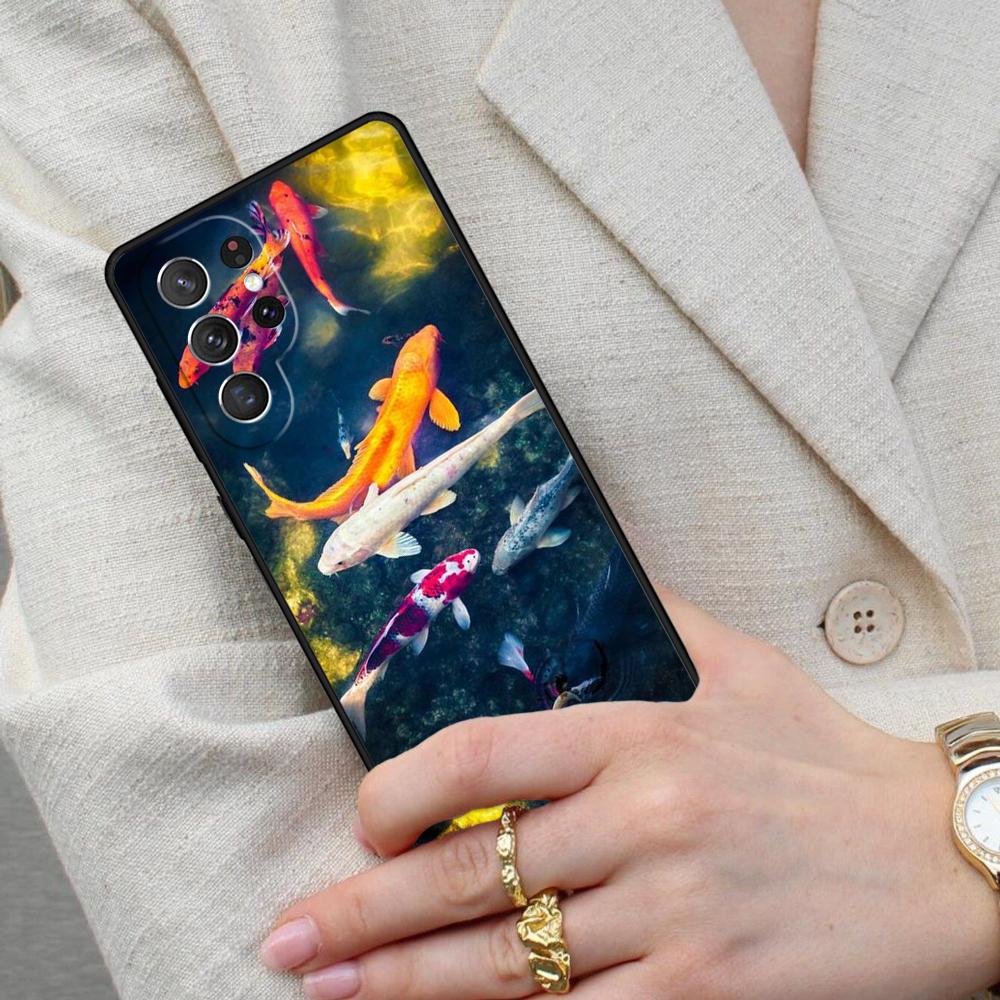 KOI CARP FISH Cell Phone Case for Samsung Galaxy S26 Ultra S25 S24 S23 S22 S21 S20 Note10 Cover