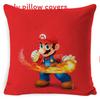 Super Bros Mario Pillow Cover Car Home Living Room Sofa Bedroom Cover Cushion