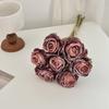 7 Bündel künstliche Rosen, Retro-Rosen mit Stielen für Tischvase, Braut-, Hochzeits- und Heimdekoration