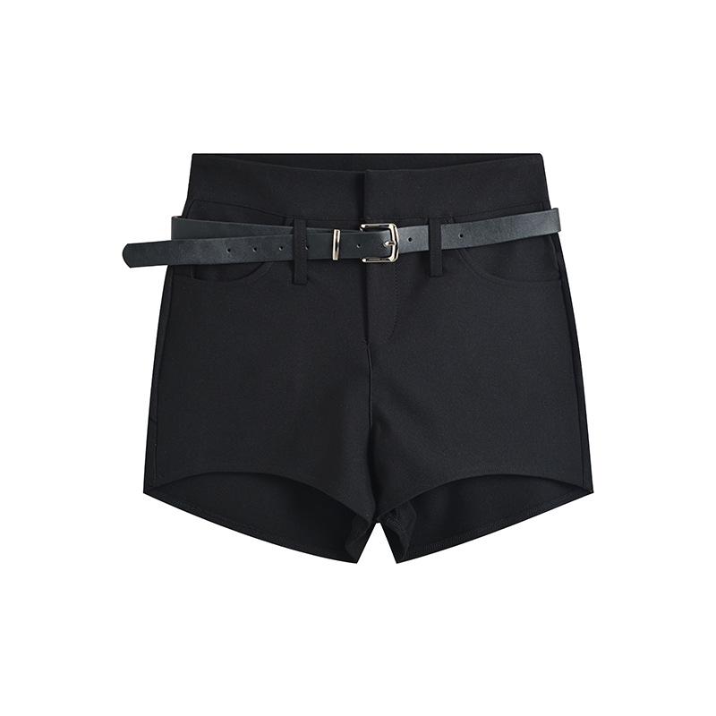 

Летние черные шорты с высокой талией для миниатюрных женщин, приподнимающие бедра – Сладкий и пикантный повседневный тренд 2XL чёрный