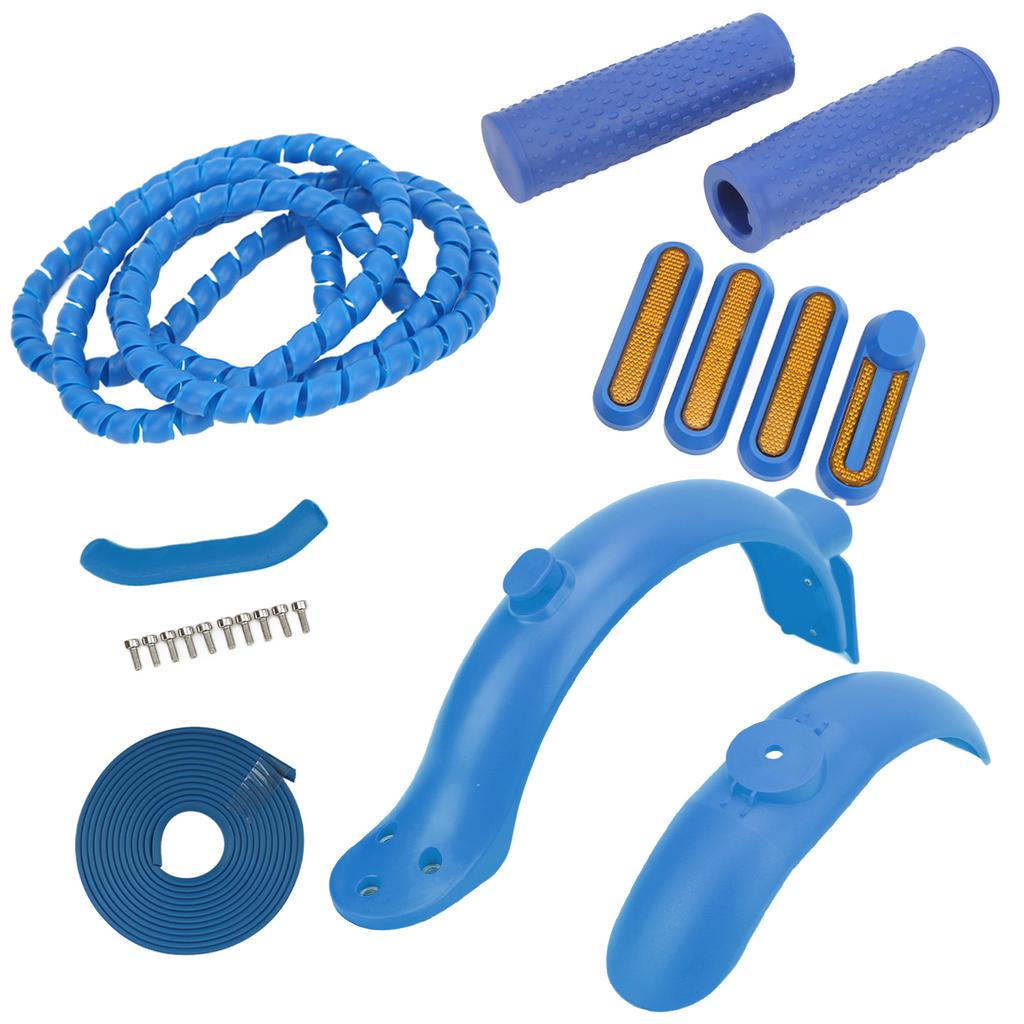 For Xiaomi Electric Scooter Accessories Includes Rear Front Mudguard Side Cover Handbrake Silicone
