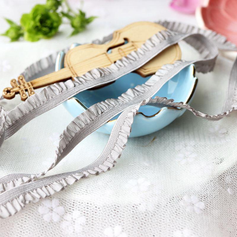 1mx1cm Comfortable Gift Embellishments Elastic Handicrafts Lotus Leaf Edge Smooth Touch Soft DIY Elastic Band Hair Accessories