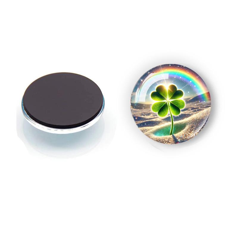 Colorful Lucky Four Leaf Clover Fridge Magnets, Time Gem Soft Magnetic Whiteboard Wholesale