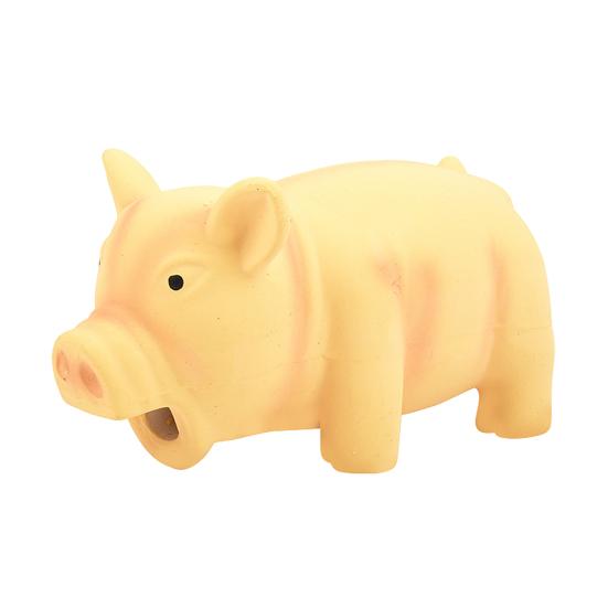 

Squeaky Piglet Dog Toy Latex Pig Dog Chew Toy Cleans Teeth Interactive Dog Fetch Toy for Puppy Teething Catching Biting
