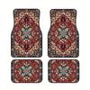 4Pcs Heavy Duty Persian Carpet Bohemian Car Floor Protector Rugs  for Front Rear Seats