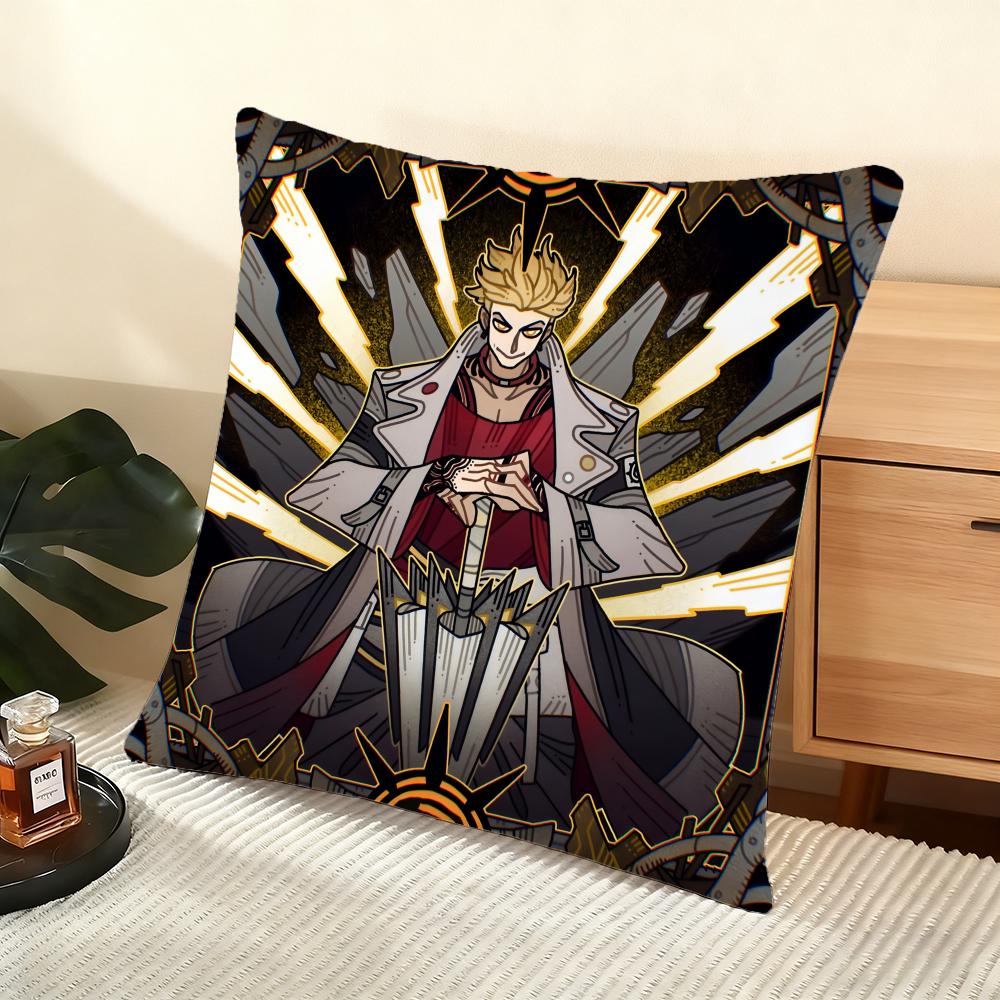 Anime G-Gachiakuta Cushion Cover Soft Short Plush Pillow Cover Smooth Cozy Texture Aesthetic Cushion Case Home Decor