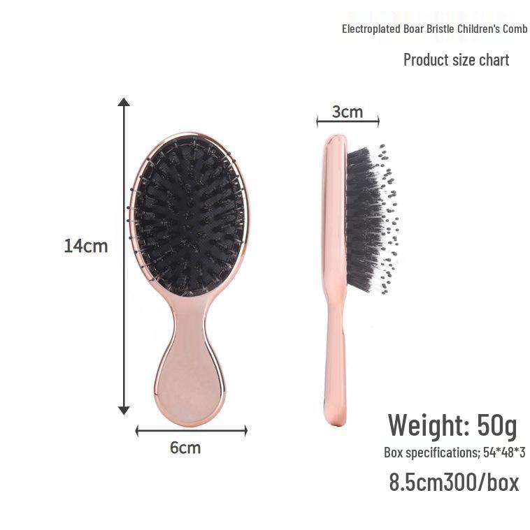 Portable Mini Air Cushion Boar Bristle Massage Comb