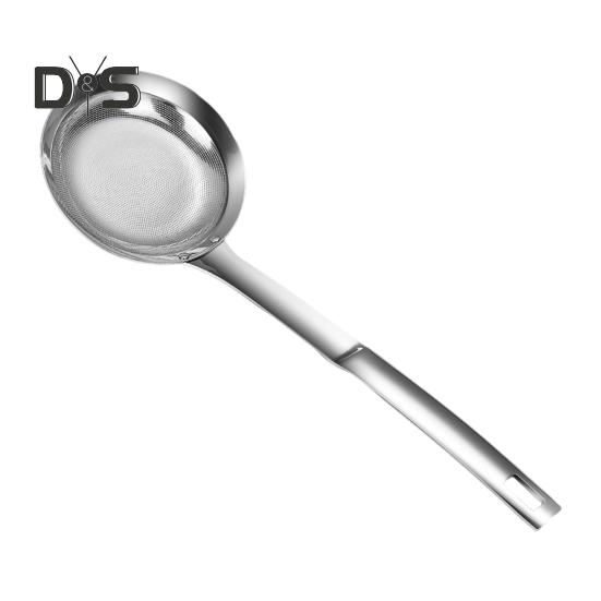 Łyżka do zbierania tłuszczu w gorącym garnku, sitko ze stali nierdzewnej o drobnych oczkach, sitko piankowe, filtr oleju do oddzielania pływającego tłuszczu, chochla z długim uchwytem, durszlak