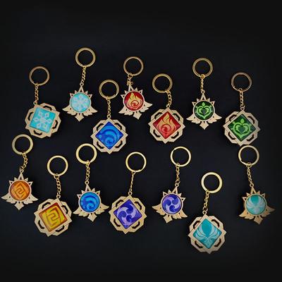 1PC sleutelhanger Ganyu sleutelhanger lichtgevende visie Lnazuma spel Genshin Impact oog van origineel God speelgoed