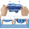 HARFINGTON 5pcs Car Polisher Bonnet Buffing Pad Micro-fiber Polishing Buffing Pad Cover for 9"-10" Car Buffer Bonnets Polisher, Light Blue