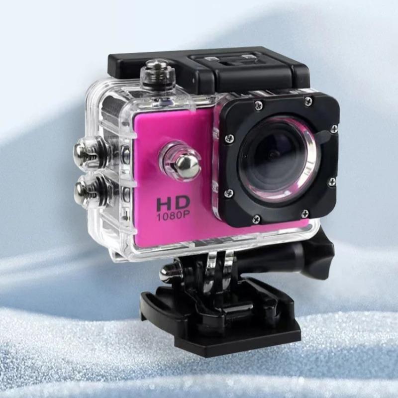 Full HD 1080P Waterproof Sports Camera - 2.0 Inch Mini Camcorder with Accessories for GoPro Style Action Recording