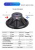 Compact Pull-Rod Suitcase Speaker with High Power, 10''/12''/15'' Sizes, 4-Ohm Imported Bass, Full-Range Sound