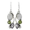 Women Vintage Jewelry  Earrings Gemstone Dangle Hook Stud Earring Gift