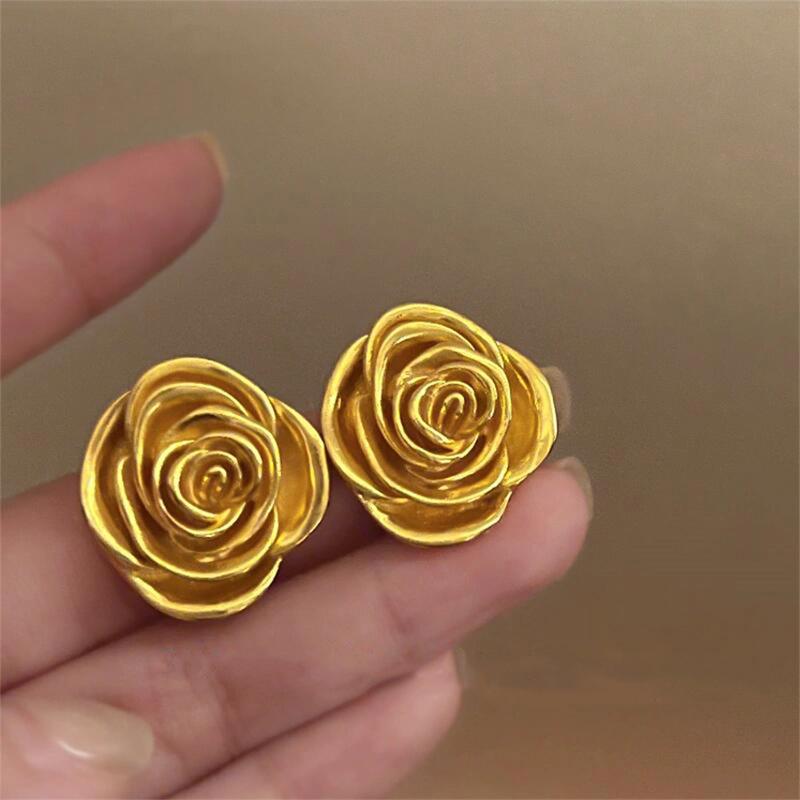 Vintage Silver Needle C-Shaped Diamond Pearl Stud Earrings - Elegant and Versatile Niche High-End Jewelry