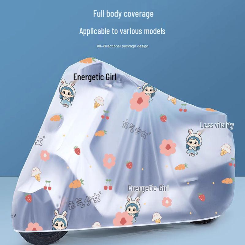 Waterproof Thickened Motorcycle Rain and Dust Cover with UV Protection