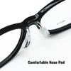Kids TR90 Optical Glasses Oval Frame Size 48 with Elastic Strap Retainer Flexible Bendable for Boys Girls 6-10 Years Old