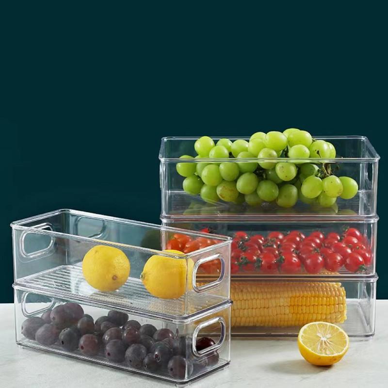 Refrigerator Organizer Bin Food Refrigerator Organizer Fridge Storage Box Organizers Plastic Food Storage Kitchen Organizers