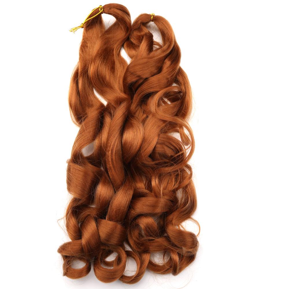 22inch 150g Synthetic Body Wave Curly Pony French Spiral Curl Hair Wavy Braiding Hair