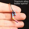 Portable Mini Bottle Opener Stainless Steel Titanium Alloy Key Ring Carry Easily Bar Tool Kitchen Accessories Beer Soda Openers