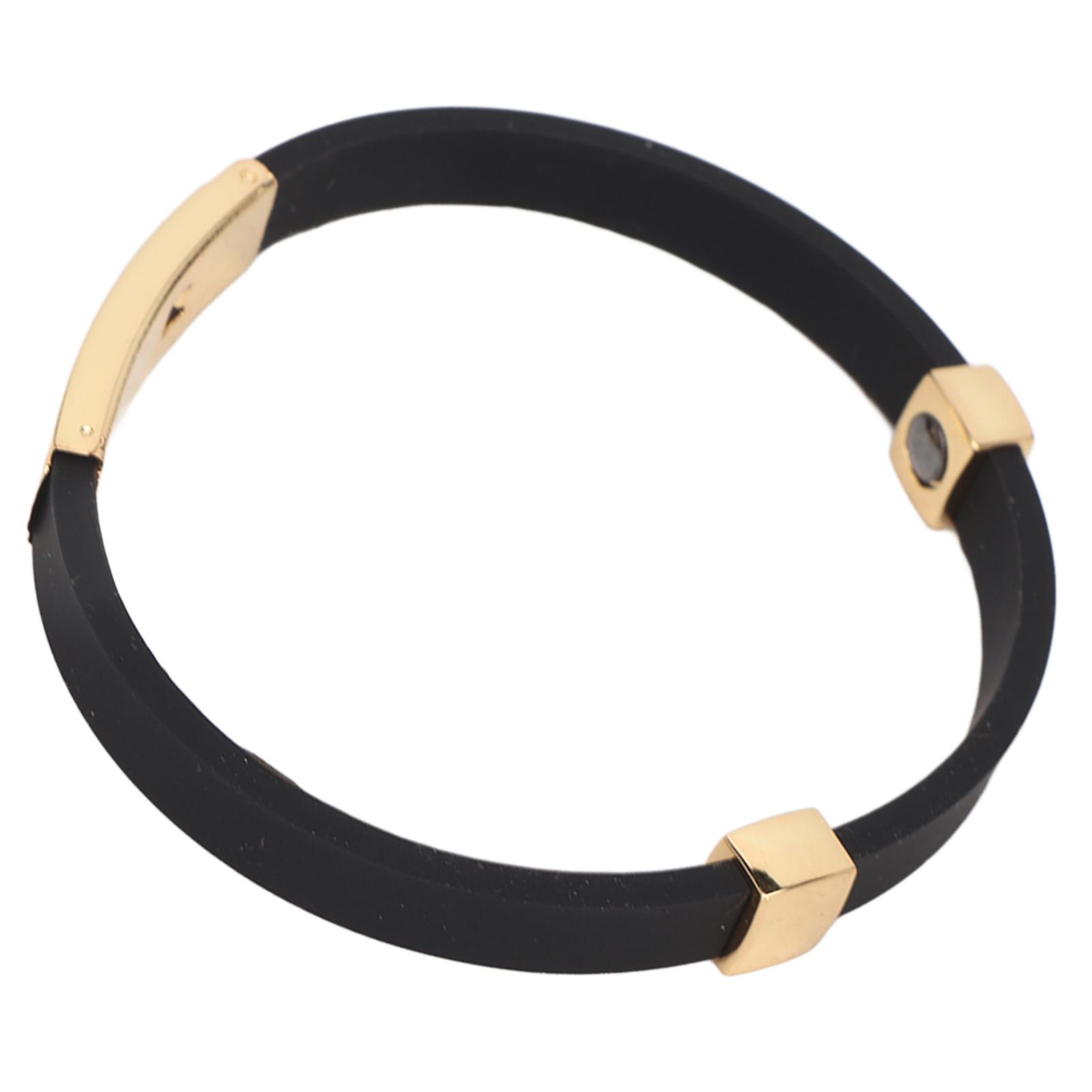 

Силіконовий Браслет Антистатичний Ремінці на Зап ястя Стрічка Усунення Статичної Електрики Тіла Браслет на Зап ястя Золотий та Чорний