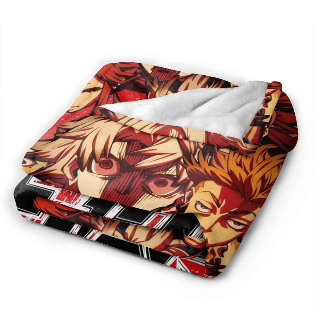 Gachiakutas Anime Warm Blanket Airplane Travel Plush Bedding Throws Graphic Couch Bed Flannel Bedspread Sofa Bed Cover