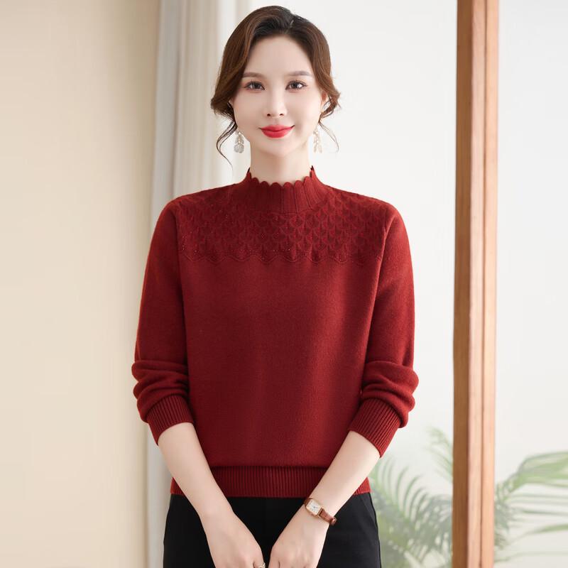 LangSha Women's Turtleneck Knit Sweater